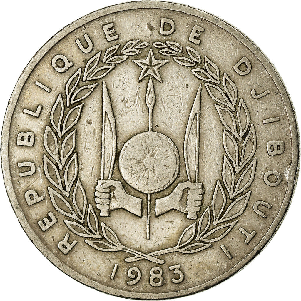 Monnaie, Djibouti, 50 Francs, 1983, Paris, TB+, Copper-nickel, KM:25