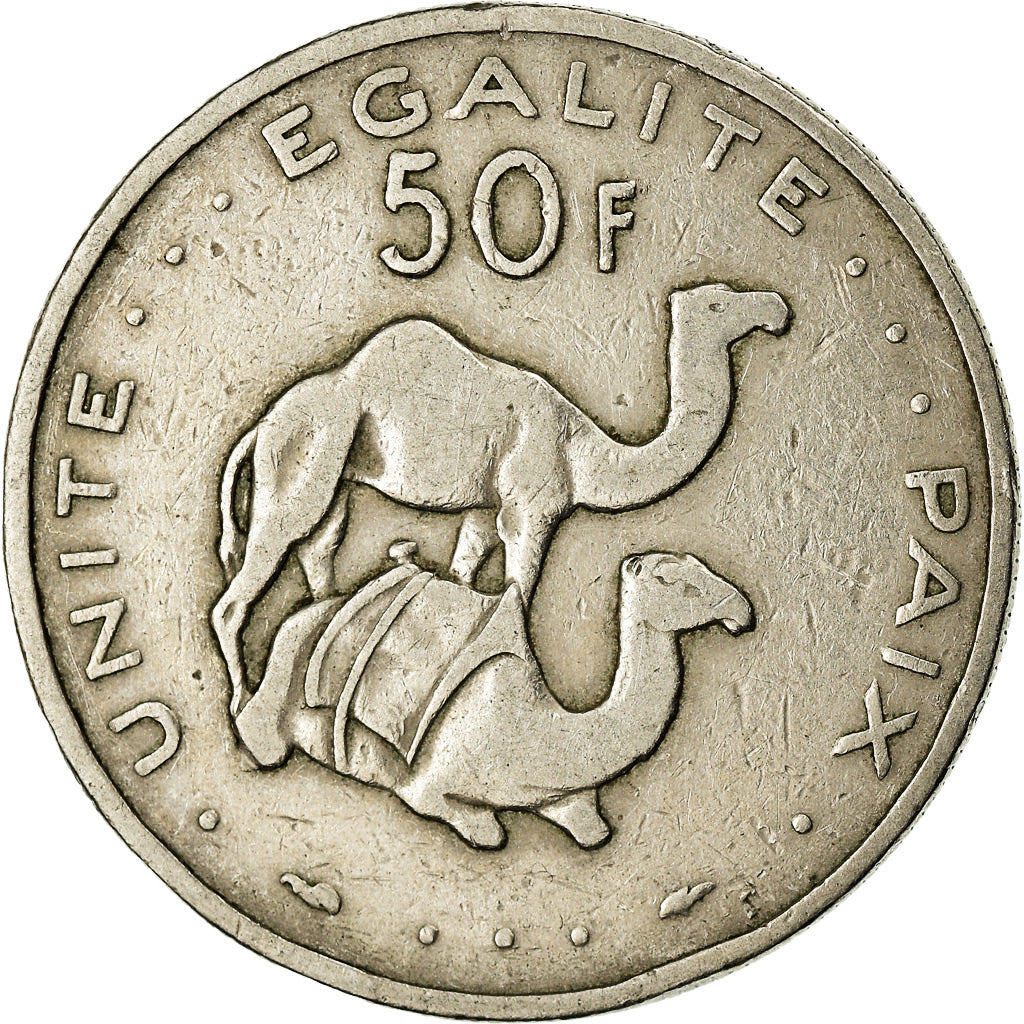 Monnaie, Djibouti, 50 Francs, 1983, Paris, TB+, Copper-nickel, KM:25