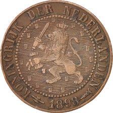 NETHERLANDS, 2-1/2 Cent, 1898, KM #108.2, VF(20-25), Bronze, 23.69, 4.01
