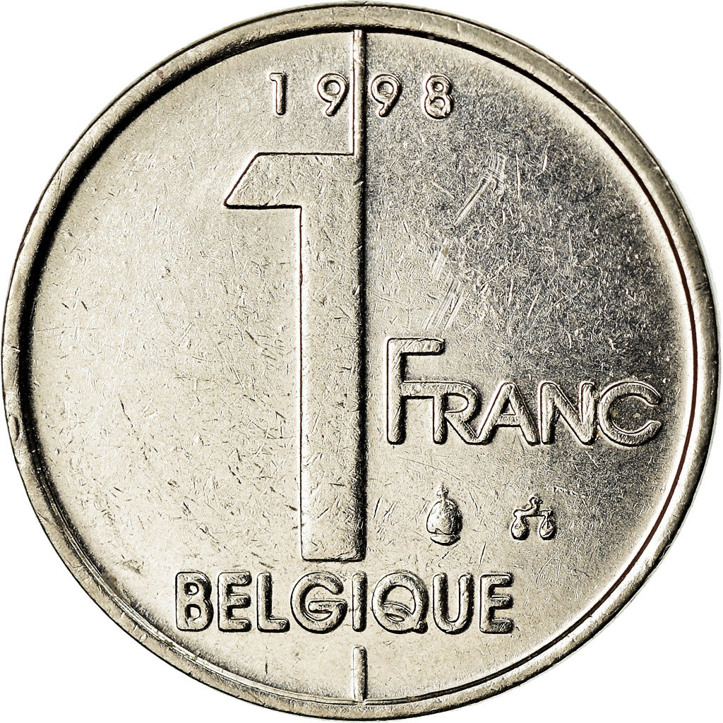 Moneda, Bélgica, Albert II, Franc, 1988, Brussels, MBC, Níquel chapado en