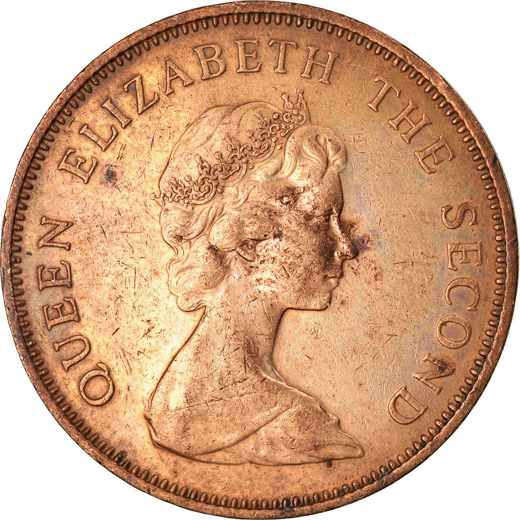 Coin, Jersey, Elizabeth II, 2 New Pence, 1971, EF(40-45), Bronze, KM:31