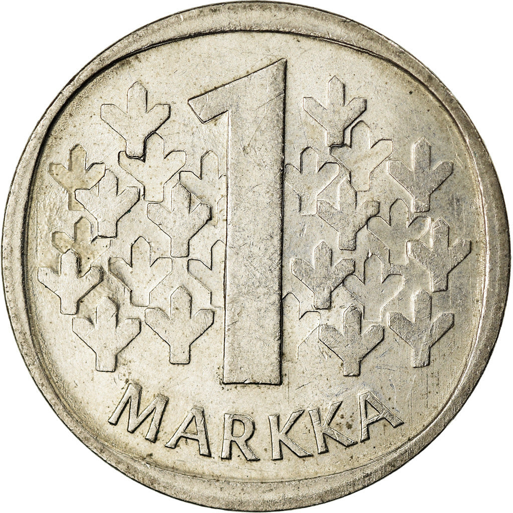 Moeda, Finlândia, Markka, 1984, EF(40-45), Cobre-níquel, KM:49a