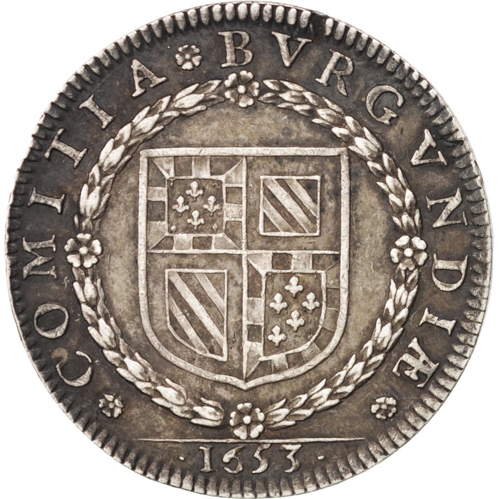 France, Royal, Token, 1643, AU(50-53), Silver, Feuardent #9796, 6.92