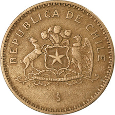 Moneda, Chile, 100 Pesos, 2000, Santiago, MBC, Aluminio - bronce, KM:226.2