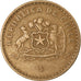Moneda, Chile, 100 Pesos, 2000, Santiago, MBC, Aluminio - bronce, KM:226.2