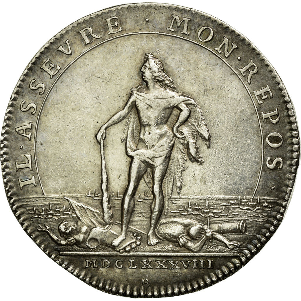 France, Token, Royal, 1688, EF(40-45), Silver, Feuardent:9820