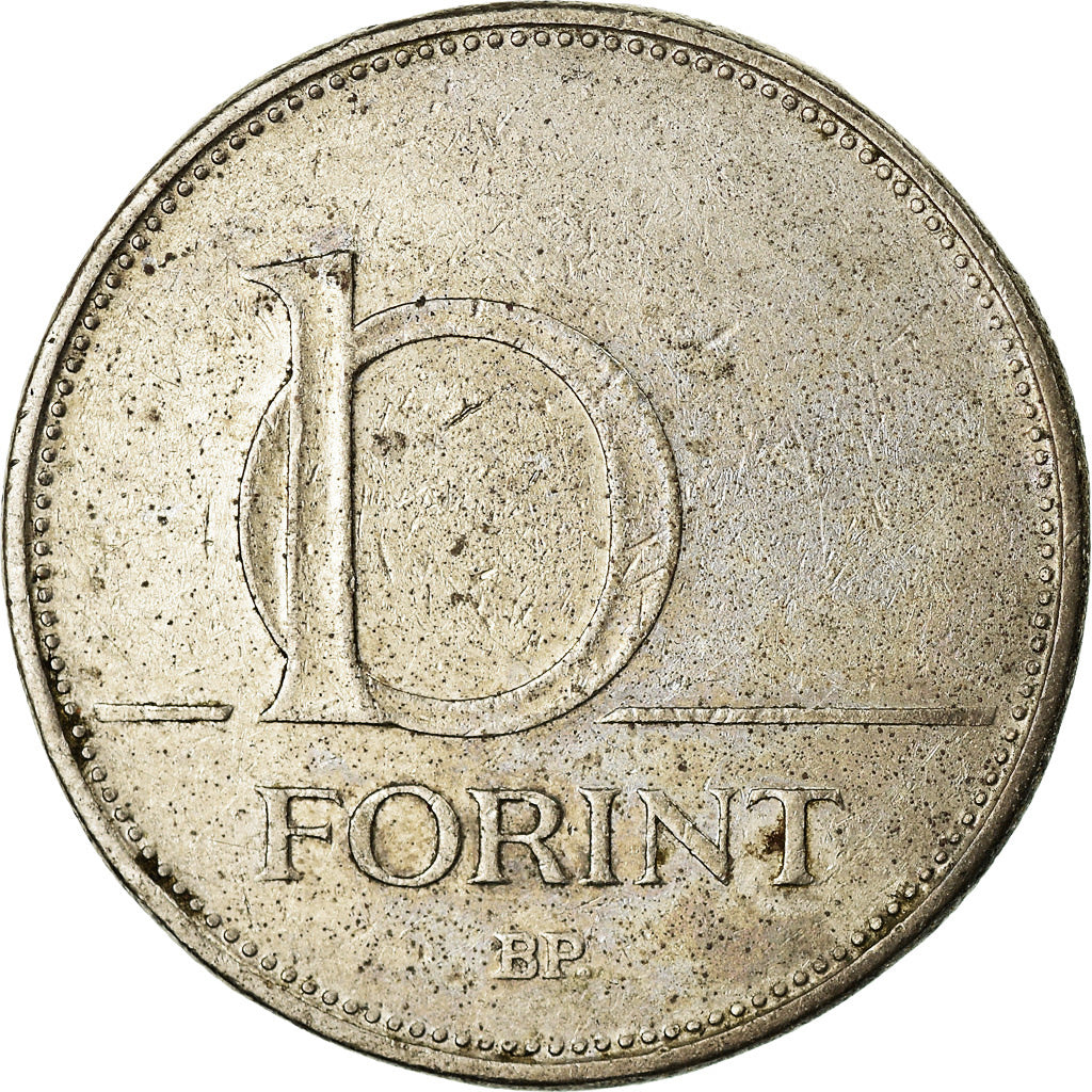 Coin, Hungary, 10 Forint, 1994, VF(30-35), Copper-nickel, KM:695