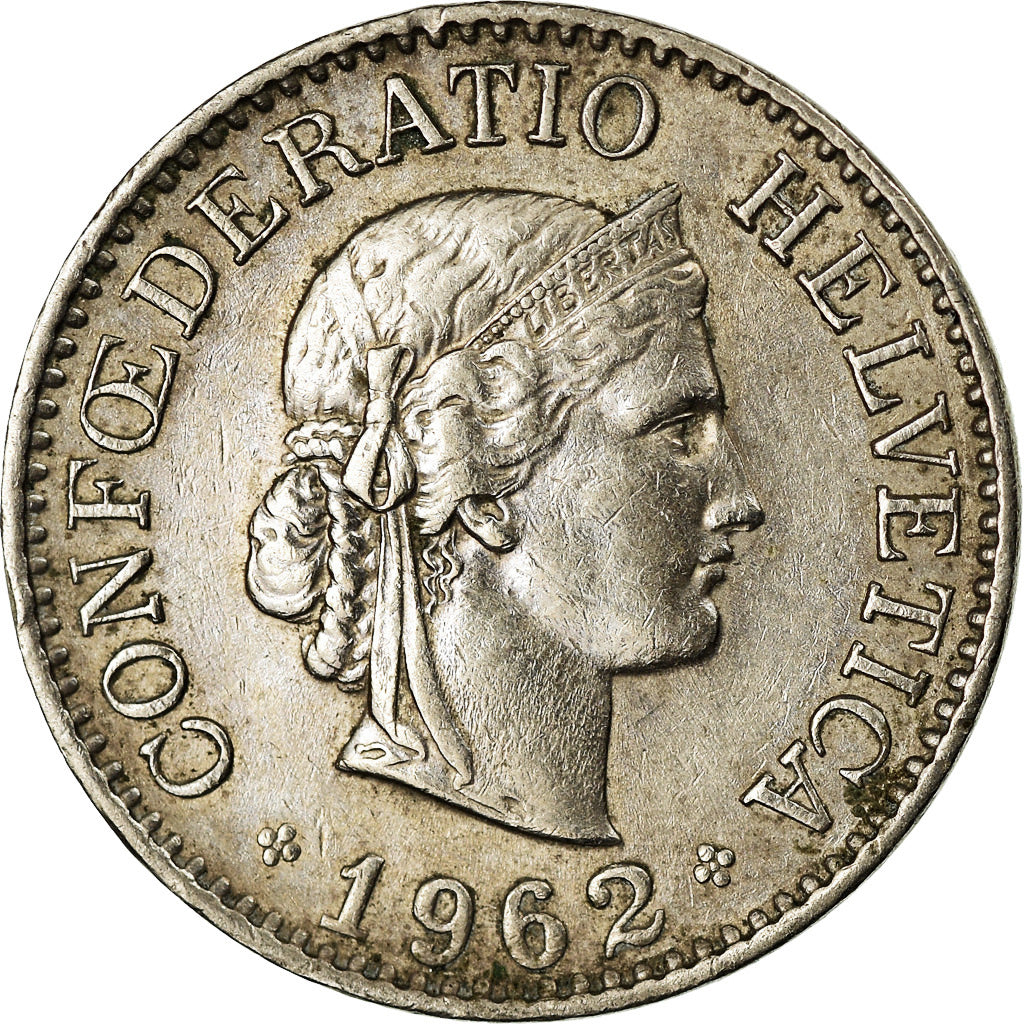 Münze, Schweiz, 10 Rappen, 1962, Bern, SS, Copper-nickel, KM:27
