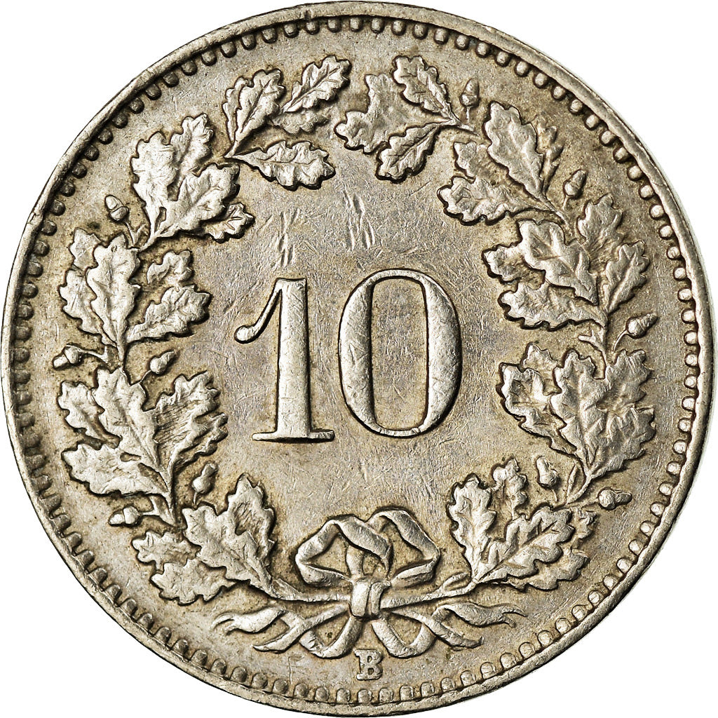 Münze, Schweiz, 10 Rappen, 1962, Bern, SS, Copper-nickel, KM:27