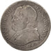 ITALIAN STATES, Lira, 1867, Roma, KM #1378, VF(20-25), Silver, 4.77
