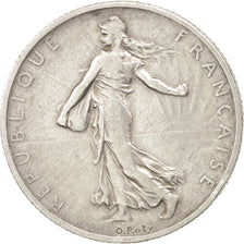 FRANCE, Semeuse, 2 Francs, 1910, Paris, KM #845.1, EF(40-45), Silver, 27,...