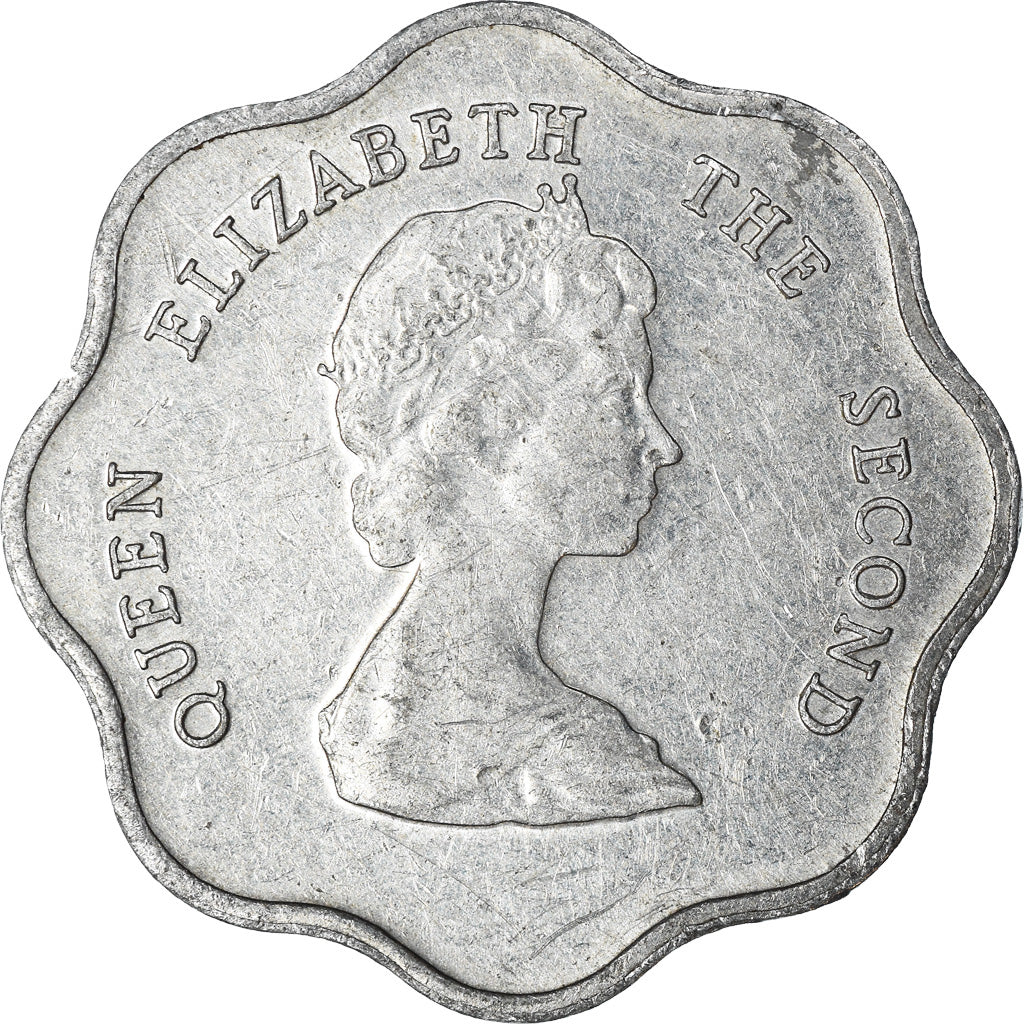 Coin, East Caribbean States, Elizabeth II, 5 Cents, 1984, EF(40-45), Aluminum