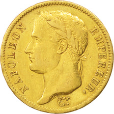 FRANCE, Napoléon I, 40 Francs, 1811, Paris, KM #696.1, EF(40-45), Gold, Gadoury 