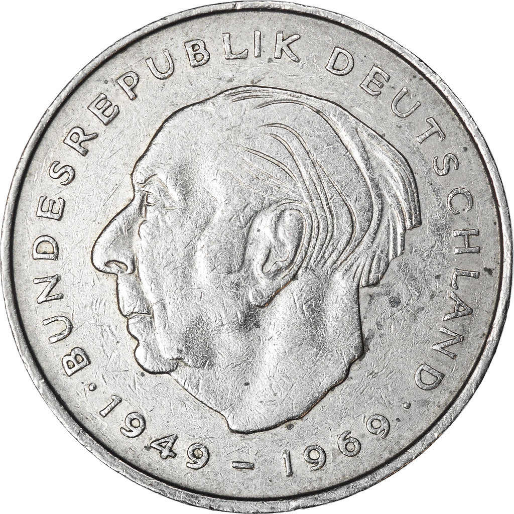 Coin, GERMANY - FEDERAL REPUBLIC, 2 Mark, 1973, Stuttgart, EF(40-45)