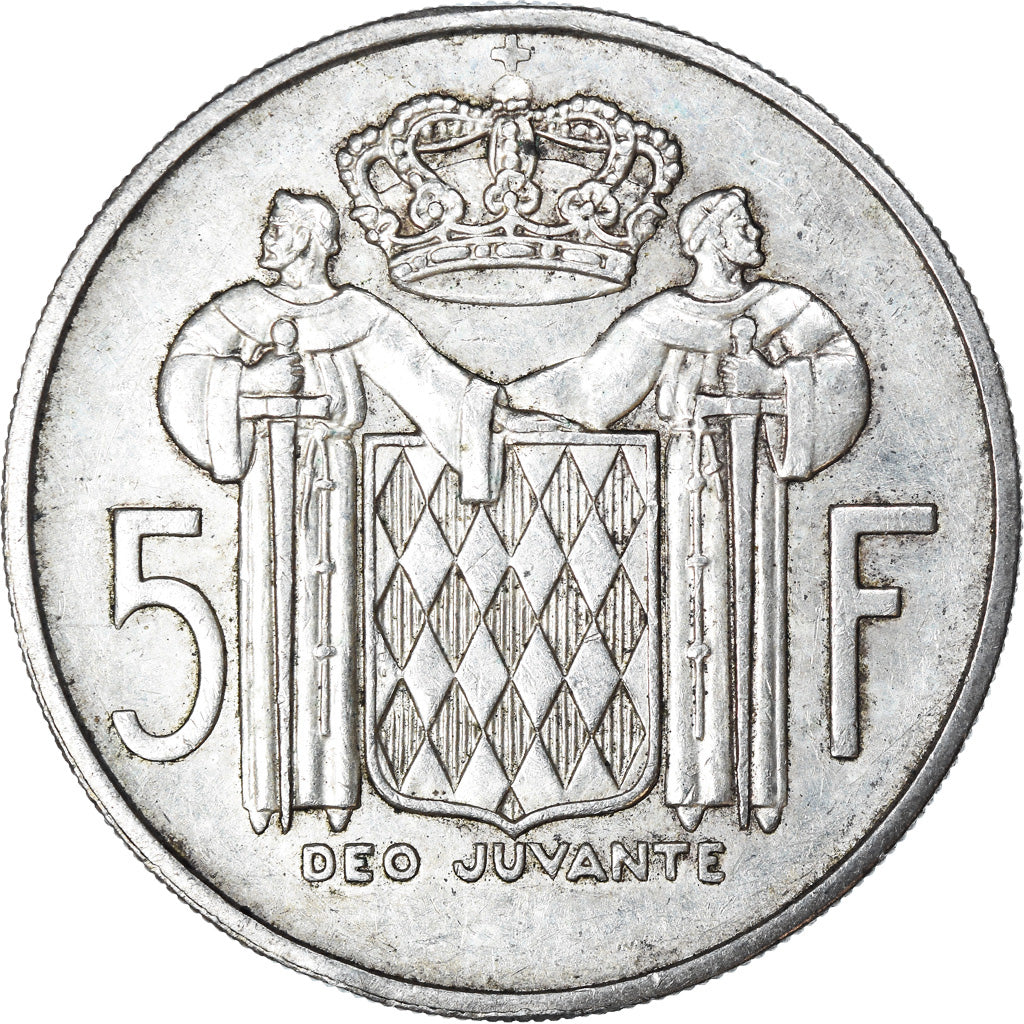 Coin, Monaco, Rainier III, 5 Francs, 1960, EF(40-45), Silver, KM:141, Gadoury:MC