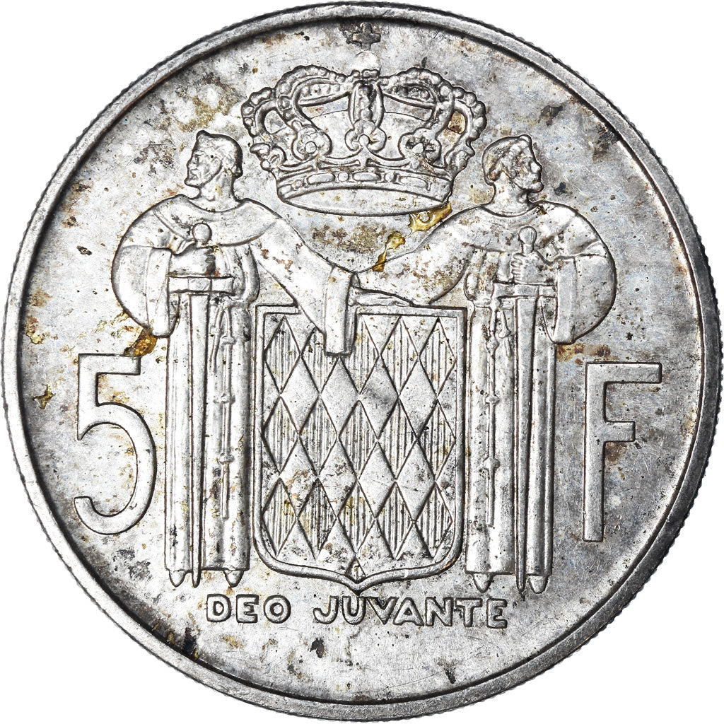 Coin, Monaco, Rainier III, 5 Francs, 1960, EF(40-45), Silver, KM:141, Gadoury:MC