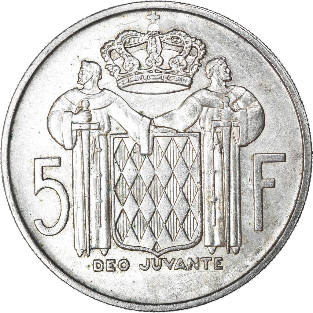 Coin, Monaco, Rainier III, 5 Francs, 1960, EF(40-45), Silver, KM:141, Gadoury:MC