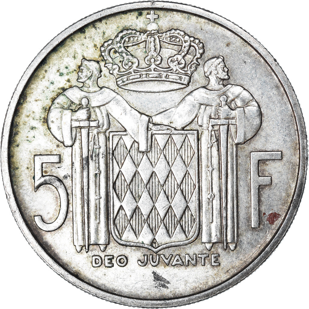 Coin, Monaco, Rainier III, 5 Francs, 1960, EF(40-45), Silver, KM:141, Gadoury:MC