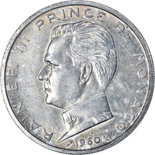 Coin, Monaco, Rainier III, 5 Francs, 1960, EF(40-45), Silver, KM:141, Gadoury:MC