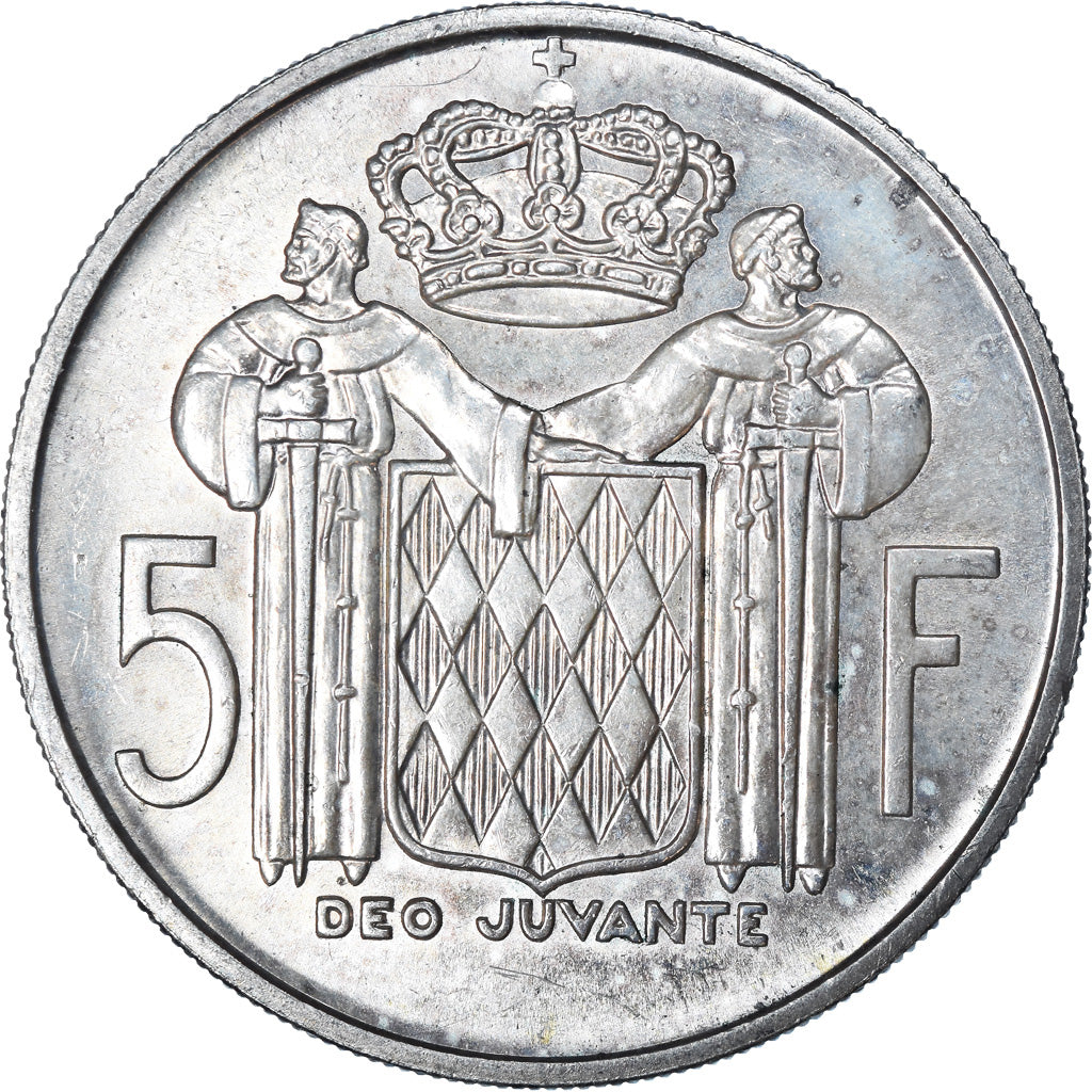 Coin, Monaco, Rainier III, 5 Francs, 1960, EF(40-45), Silver, KM:141, Gadoury:MC