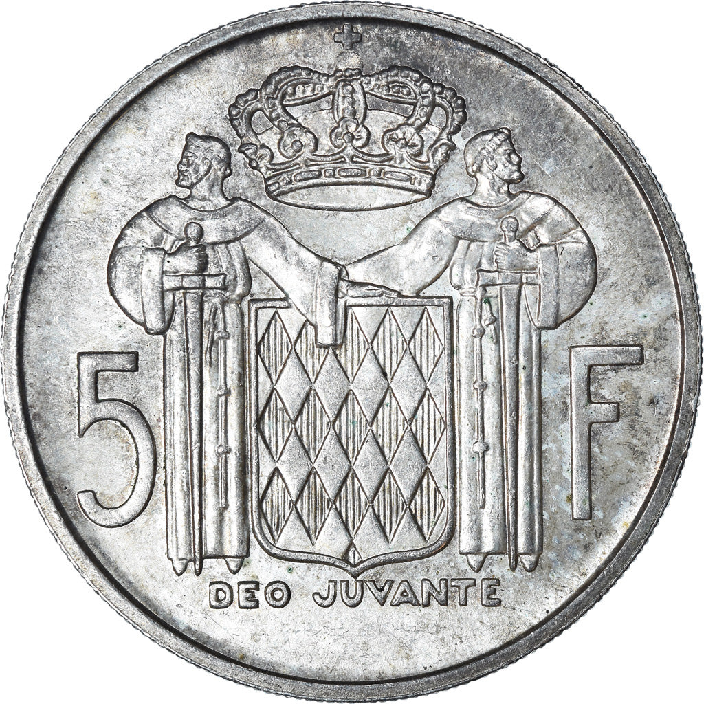Münze, Monaco, Rainier III, 5 Francs, 1960, SS+, Silber, KM:141, Gadoury:MC 152