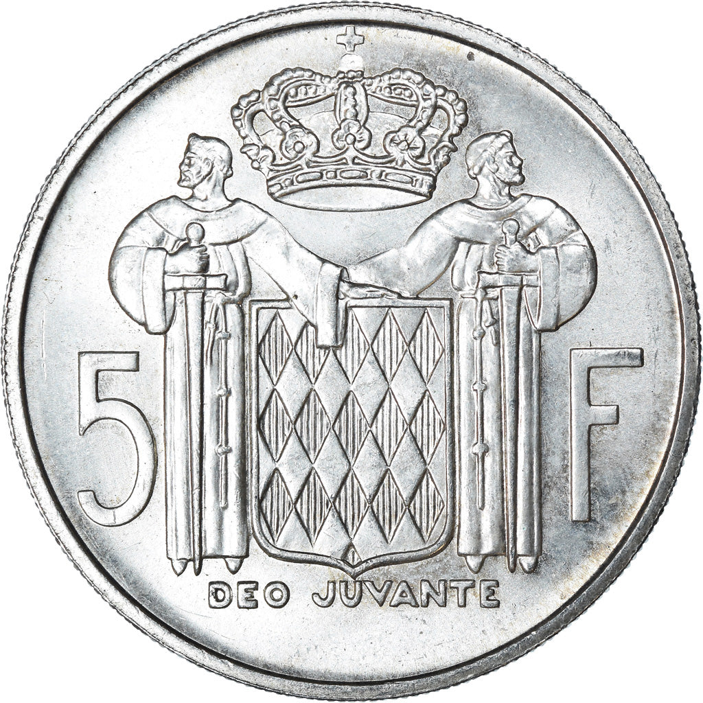 Monnaie, Monaco, Rainier III, 5 Francs, 1960, TTB+, Argent, Gadoury:MC 152