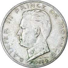 Coin, Monaco, Rainier III, 5 Francs, 1966, EF(40-45), Silver, KM:141, Gadoury:MC