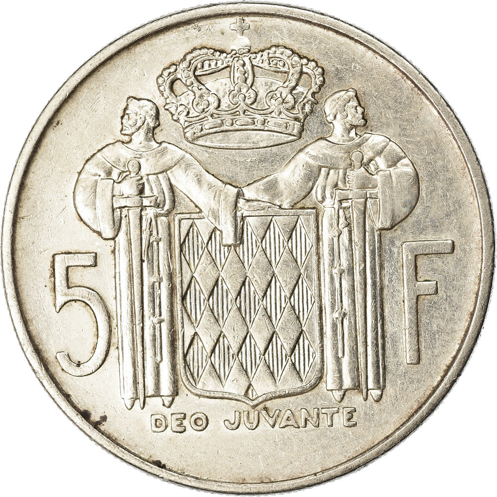 Münze, Monaco, Rainier III, 5 Francs, 1966, SS+, Silber, KM:141, Gadoury:MC 152