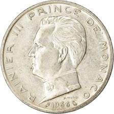 Monnaie, Monaco, Rainier III, 5 Francs, 1966, TTB+, Argent, Gadoury:MC 152