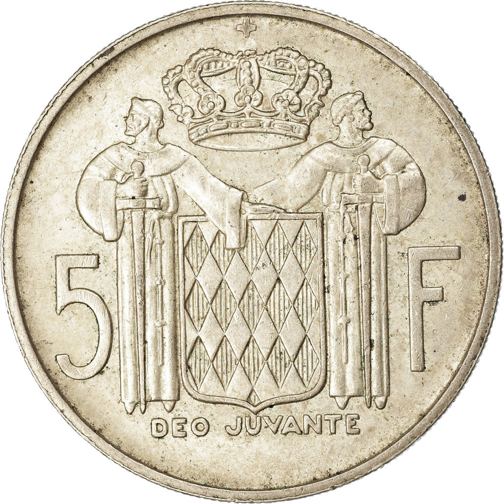 Coin, Monaco, Rainier III, 5 Francs, 1960, EF(40-45), Silver, KM:141, Gadoury:MC