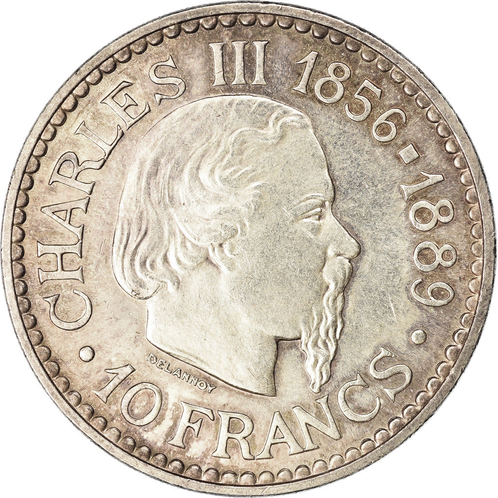 Münze, Monaco, Rainier III, 10 Francs, 1966, SS, Silber, KM:146, Gadoury:MC155
