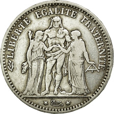 Coin, France, Hercule, 5 Francs, 1874, Bordeaux, VF(30-35), Silver, KM:820.2