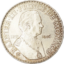 Coin, Monaco, Rainier III, 50 Francs, 1974, EF(40-45), Silver, KM:152.1