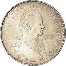 Moneda, Mónaco, Rainier III, 50 Francs, 1974, MBC, Plata, KM:152.1
