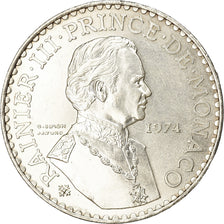 Coin, Monaco, Rainier III, 50 Francs, 1974, AU(55-58), Silver, KM:152.1