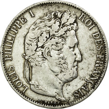 Monnaie, France, Louis-Philippe, 5 Francs, 1845, Lille, TB+, Argent, KM:749.13