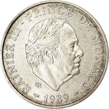 Coin, Monaco, Rainier III, 100 Francs, 1989, EF(40-45), Silver, KM:164
