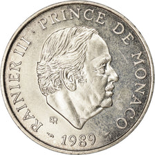 Coin, Monaco, Rainier III, 100 Francs, 1989, EF(40-45), Silver, KM:164