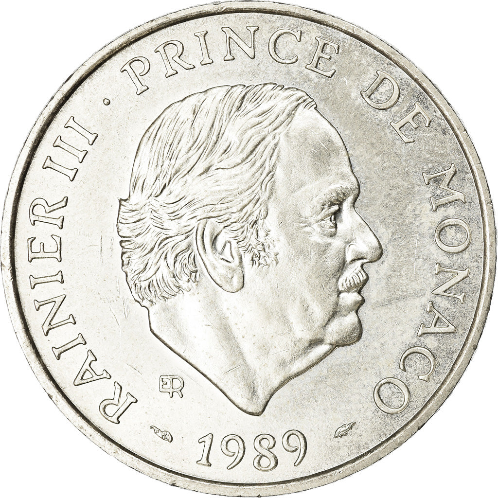 Monnaie, Monaco, Rainier III, 100 Francs, 1989, SUP, Argent, Gadoury:MC164