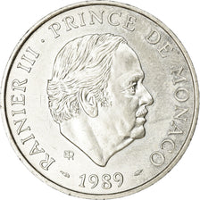 Coin, Monaco, Rainier III, 100 Francs, 1989, AU(55-58), Silver, KM:164