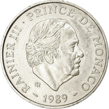 Coin, Monaco, Rainier III, 100 Francs, 1989, AU(55-58), Silver, KM:164