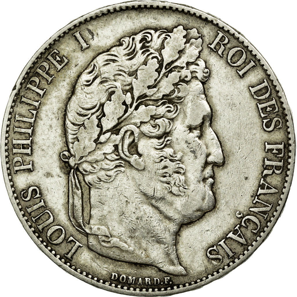 Coin, France, Louis-Philippe, 5 Francs, 1847, Paris, VF(30-35), Silver