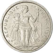 Coin, French Polynesia, Franc, 1981, Paris, EF(40-45), Aluminum, KM:11