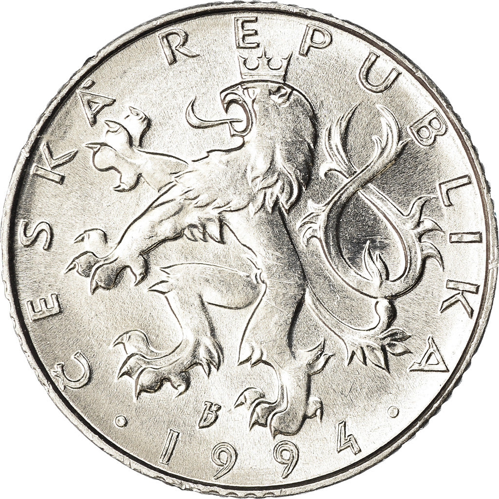 Coin, Czech Republic, 50 Haleru, 1994, AU(55-58), Aluminum, KM:3.1