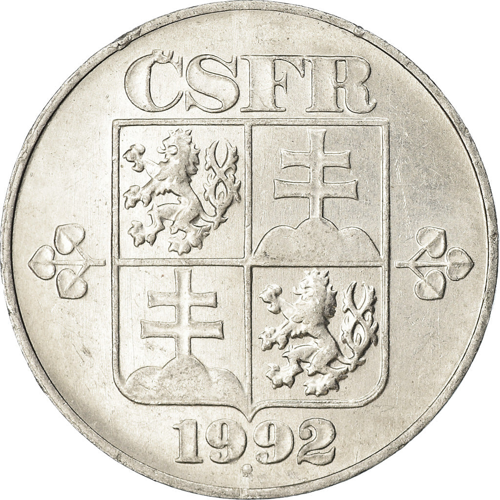 Coin, Czechoslovakia, 10 Haleru, 1992, EF(40-45), Aluminum, KM:146