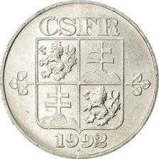Coin, Czechoslovakia, 10 Haleru, 1992, EF(40-45), Aluminum, KM:146