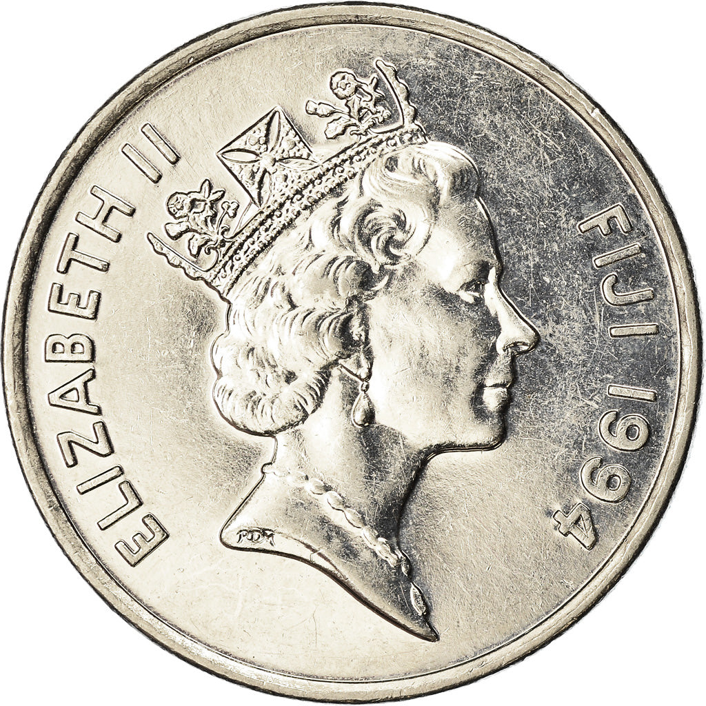 Moneta, Figi, Elizabeth II, 20 Cents, 1994, SPL-, Acciaio placcato nichel