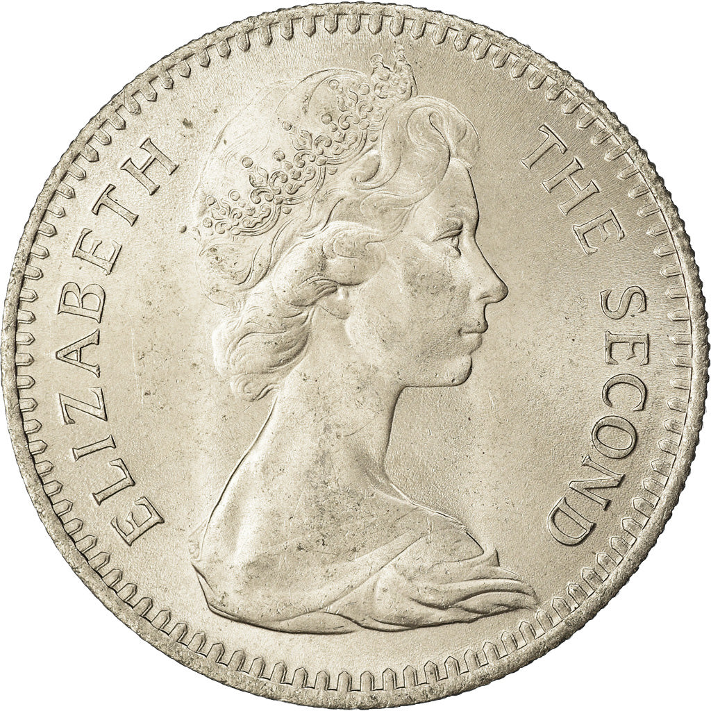 Moneta, Rhodesia, Elizabeth II, 2 Shillings = 20 Cents, 1964, British Royal