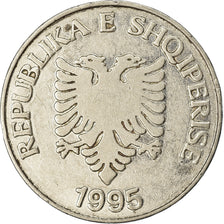 Coin, Albania, 5 Lekë, 1995, EF(40-45), Nickel plated steel, KM:76