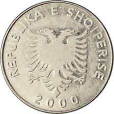 Munten, Albanië, 5 Lekë, 2000, ZF, Nickel plated steel, KM:76